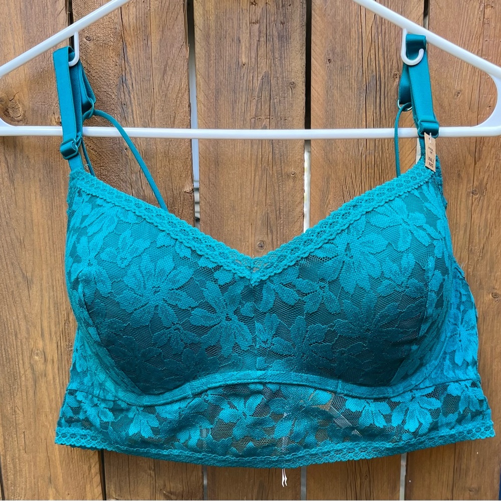 NWT PINK LACE PUSH-UP Size XXLG coverage for 40D, 42C and 42D